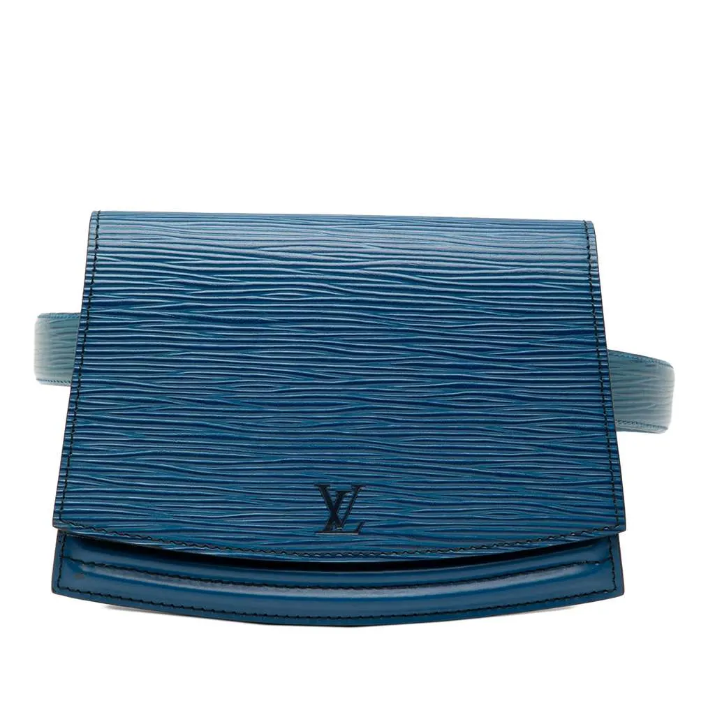 Louis Vuitton Epi Tilsitt Belt Bag Blue Leather Very good - Front View