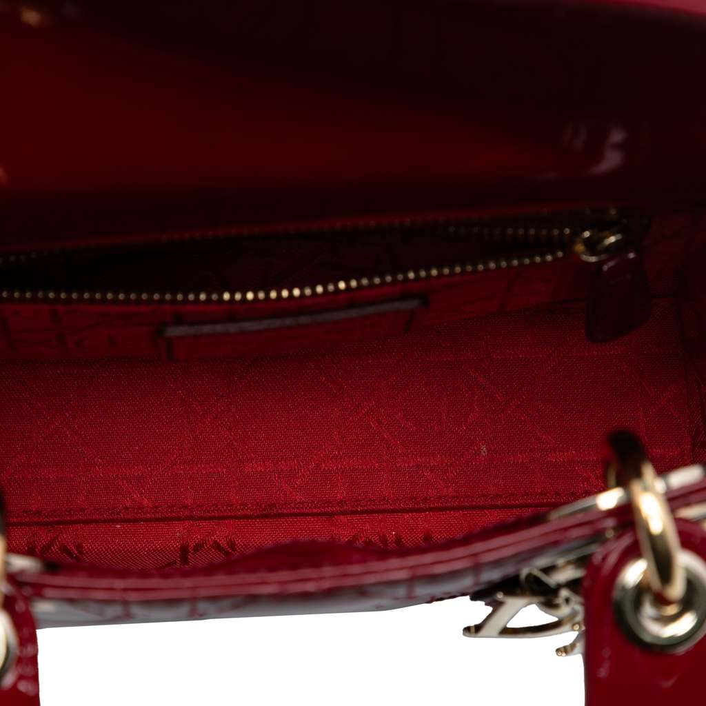 Dior Mini Patent Cannage Lady Dior - 4