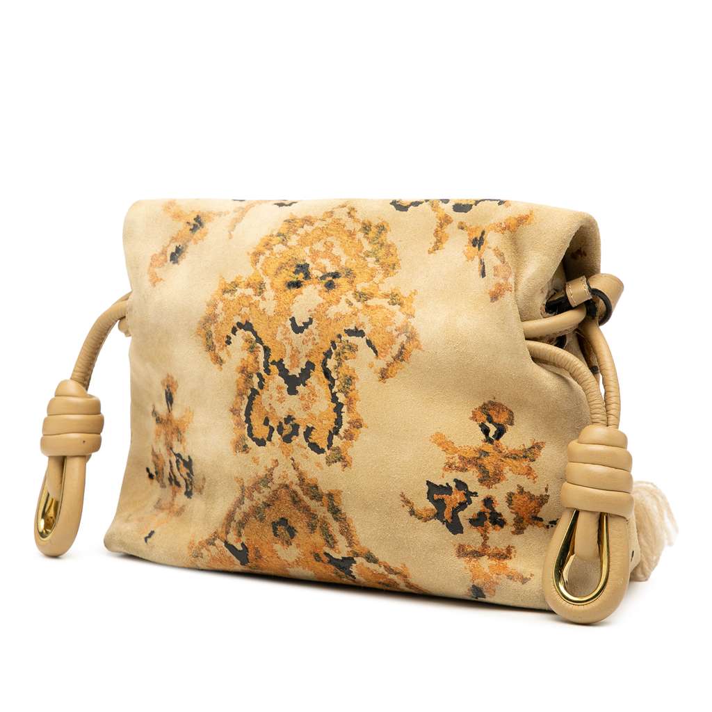 Loewe Suede Tapestry Flamenco Knot Crossbody - 2
