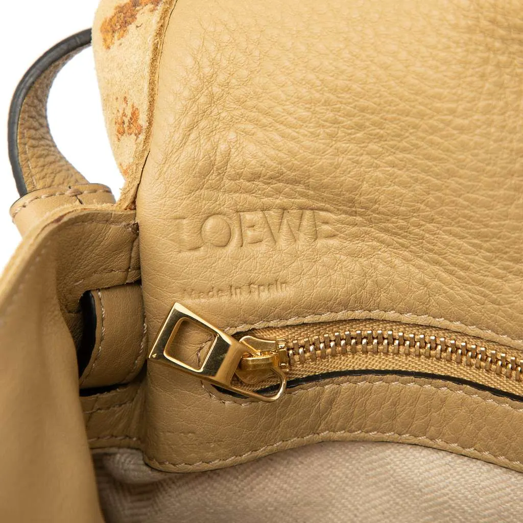 Loewe Suede Tapestry Flamenco Knot Crossbody Brown Leather Good - Box View
