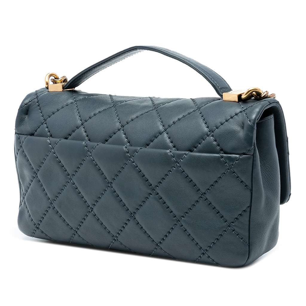 Chanel CC Quilted Calfskin Top Handle Bag - 2