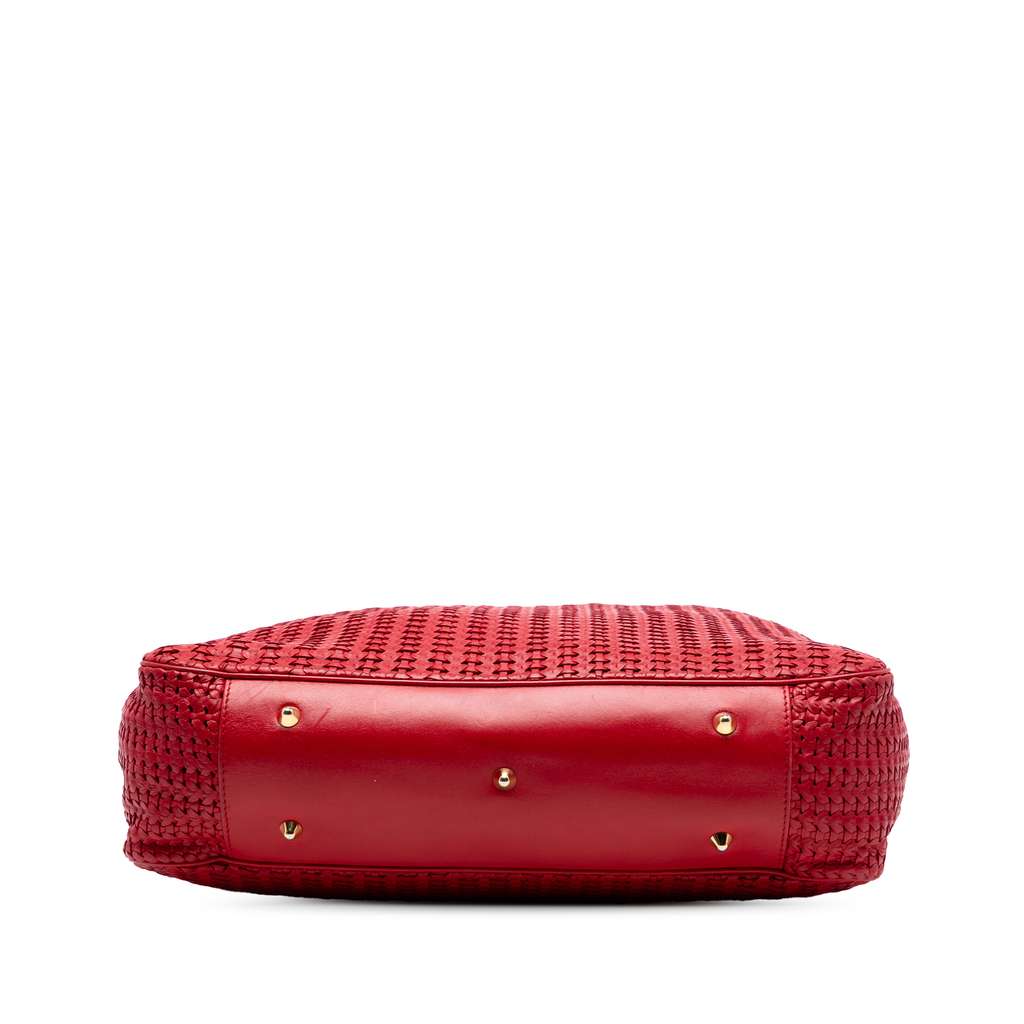 Dior Large Woven Lambskin Lady Dior Soft Shopping Tote - 3