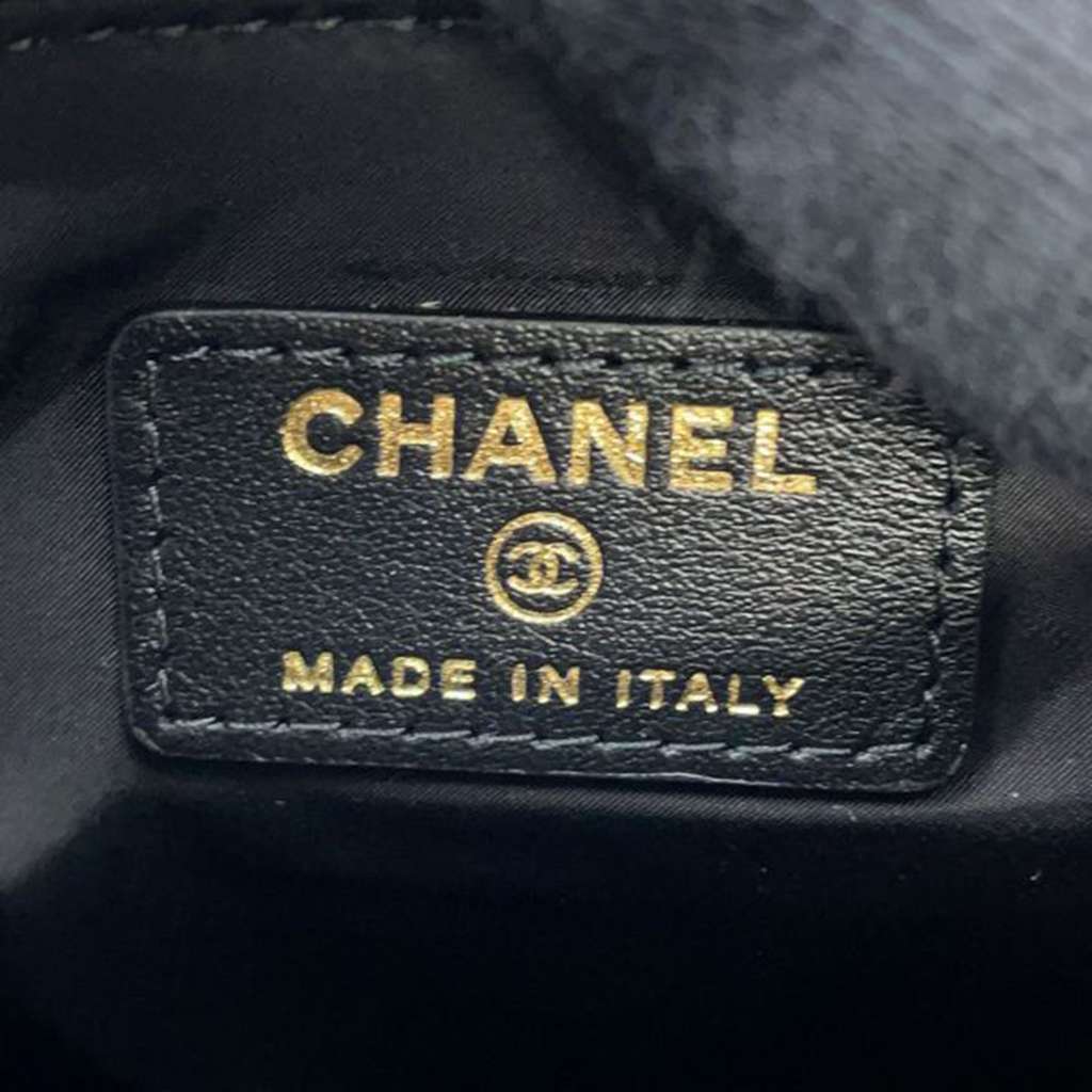 Chanel Coco Neige Velvet Effect Nylon Clutch with Chain - 5