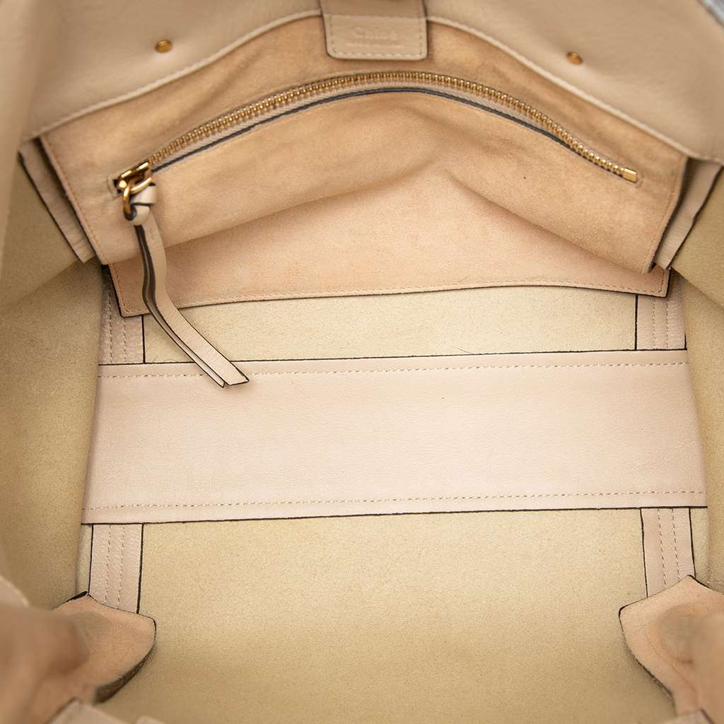 Chloé Large Leather Milo Shopping Tote - 4