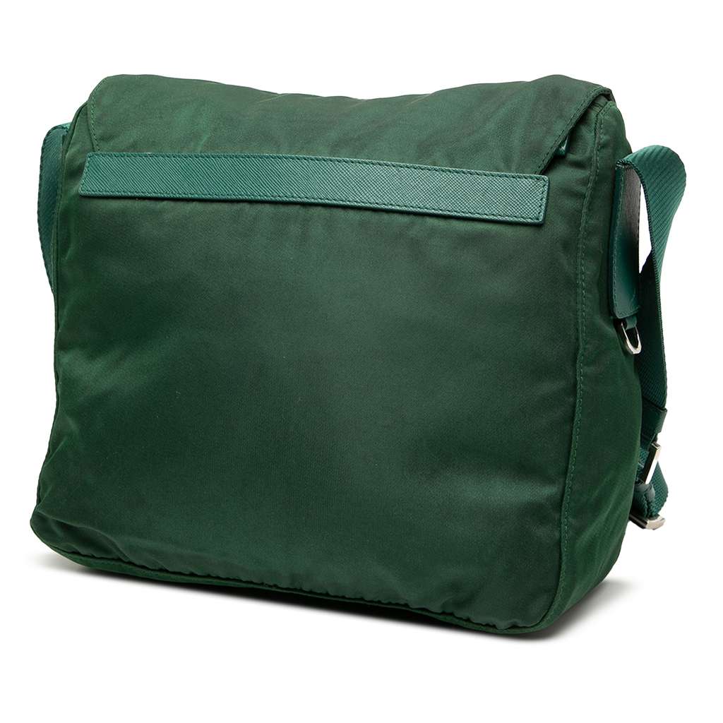 Prada Tessuto Zip Buckle Messenger Bag - 2