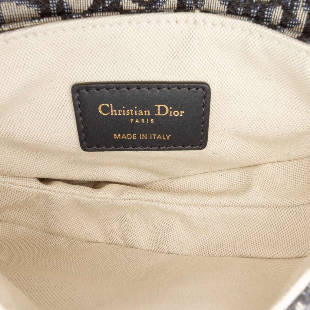 Dior Mini Oblique Canvas Saddle Bag - 4