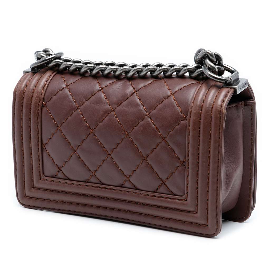 Chanel Small Quilted Lambskin Wild Stitch Boy Flap - 2