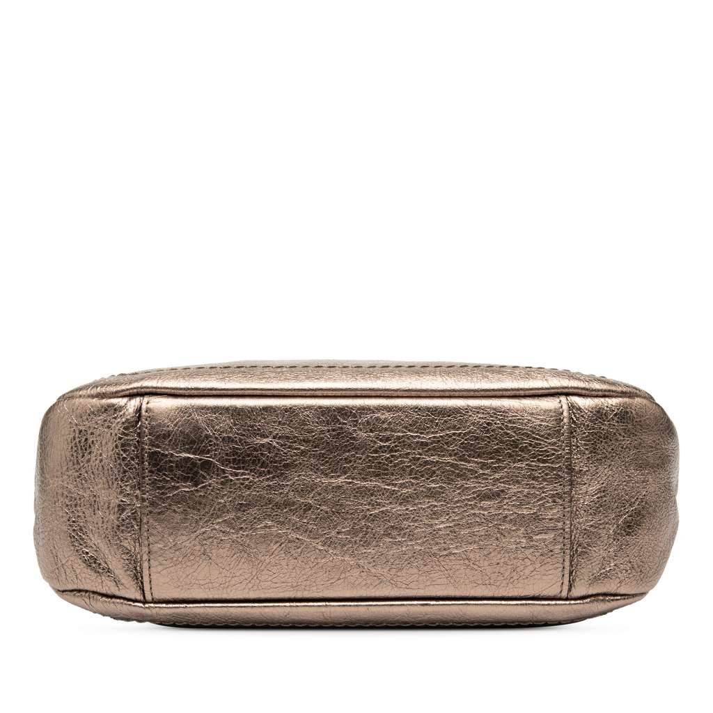 Salvatore Ferragamo Perforated Leather Gancini Shoulder Bag - 3