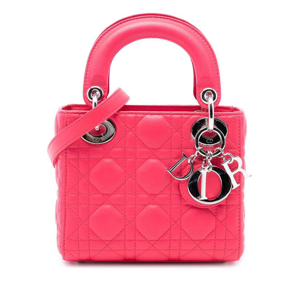Dior Mini Lambskin Cannage Lady Dior