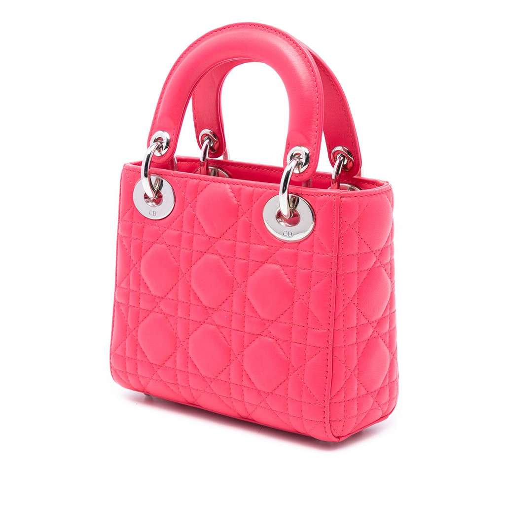Dior Mini Lambskin Cannage Lady Dior - 2