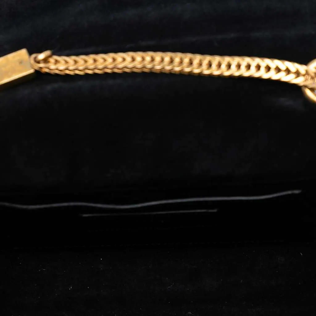 Saint Laurent Small Leather Monogram Kate Tassel Crossbody Black Leather Good - Model View
