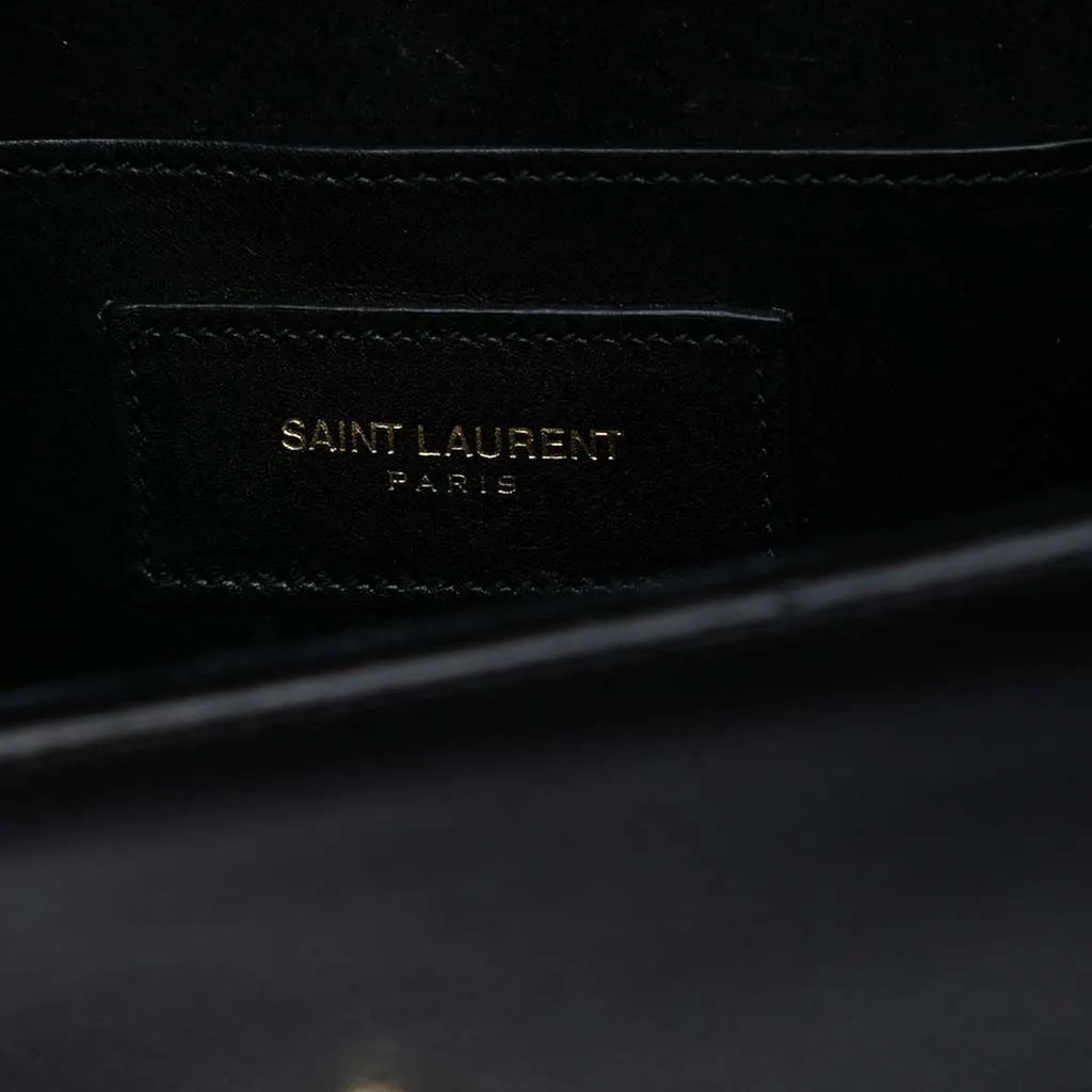 Saint Laurent Small Leather Monogram Kate Tassel Crossbody Black Leather Good - Box View