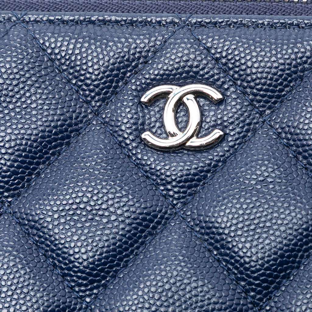 Chanel Large Quilted Caviar O Case Clutch - 5