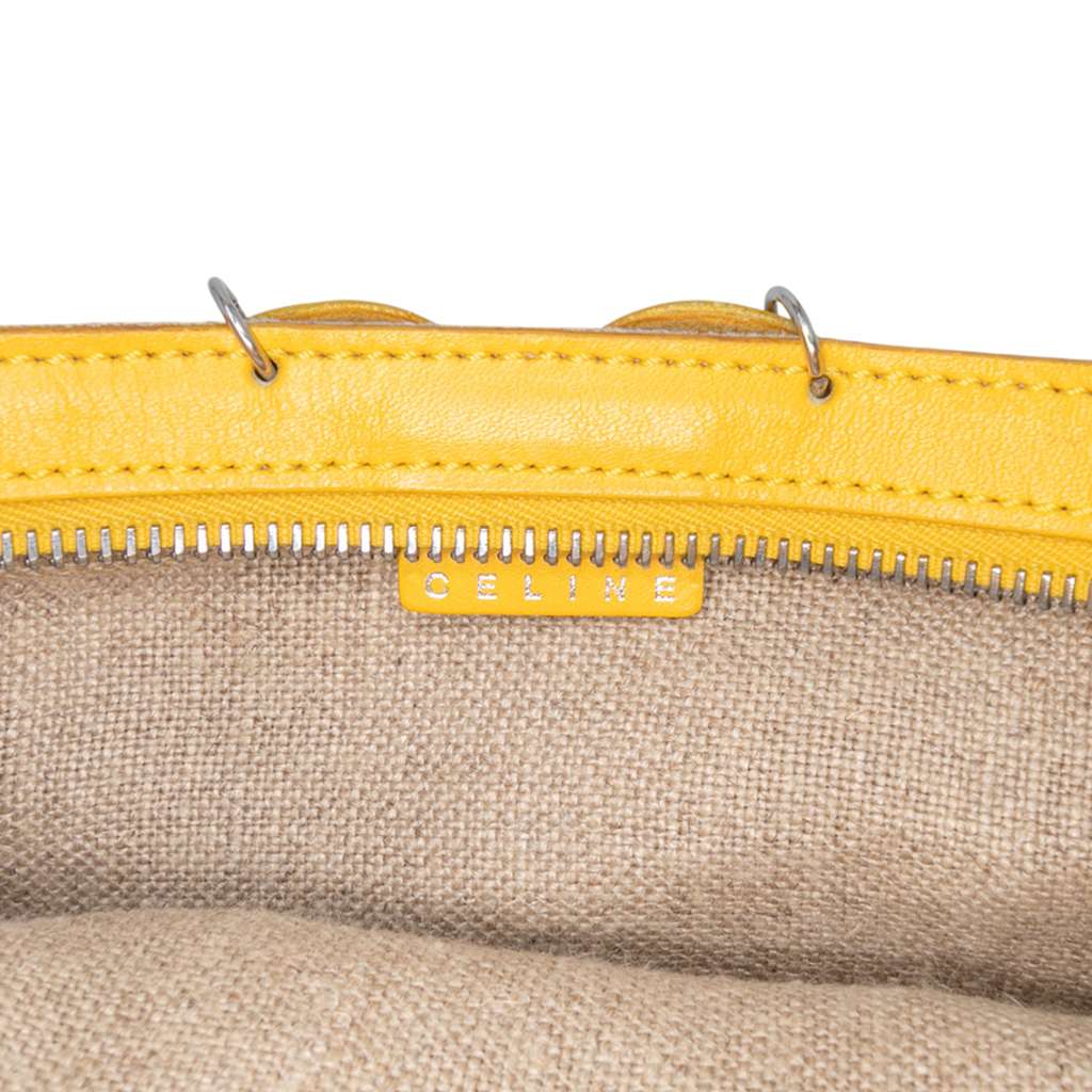 Celine Canvas and Leather Cutout Flower Crossbody - 5