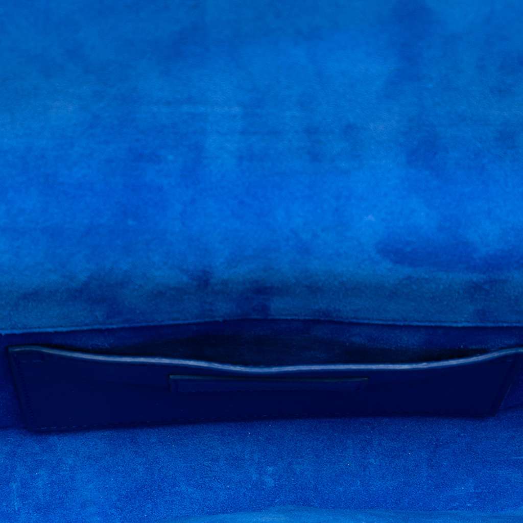 Saint Laurent Grain De Poudre Monogram Cassandre Clutch - 4