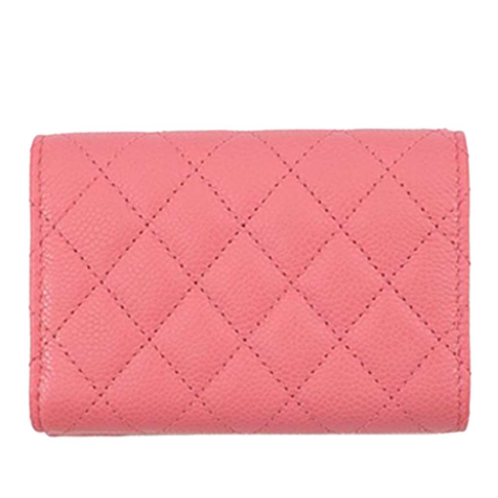Chanel Quilted Caviar Boy Compact Wallet - 3