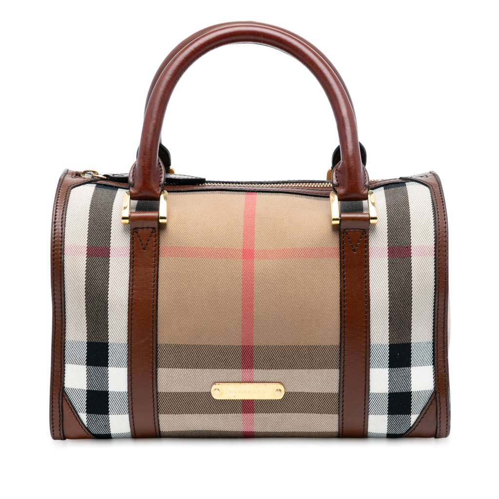 Burberry House Check Canvas Alchester Bowling Bag