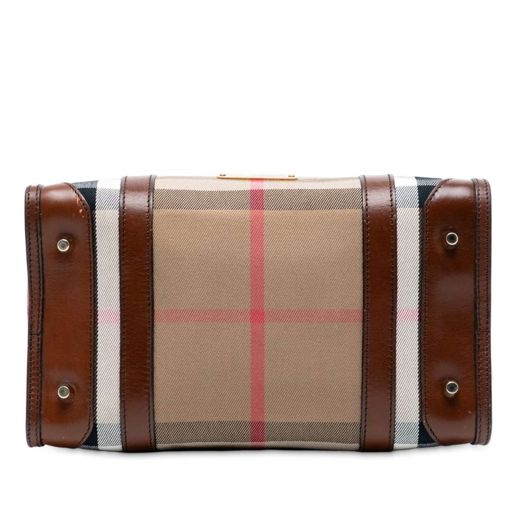 Burberry House Check Canvas Alchester Bowling Bag - 3