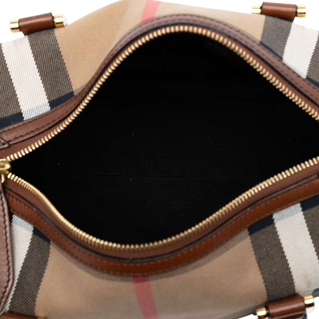 Burberry House Check Canvas Alchester Bowling Bag - 4