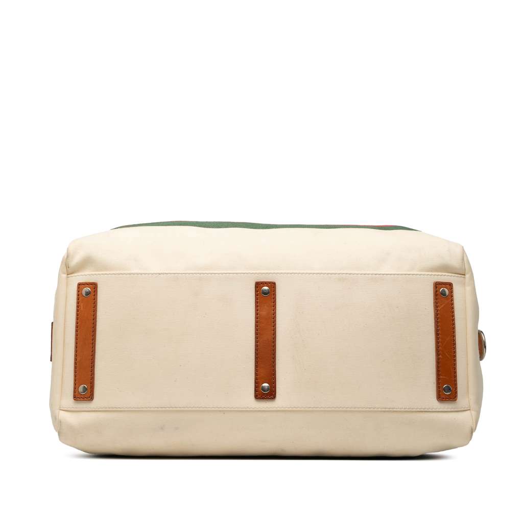Gucci Canvas Web Duffle Bag - 3