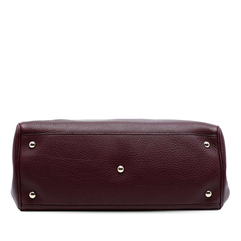 Gucci Medium Calfskin Bamboo Shopper Satchel - 3