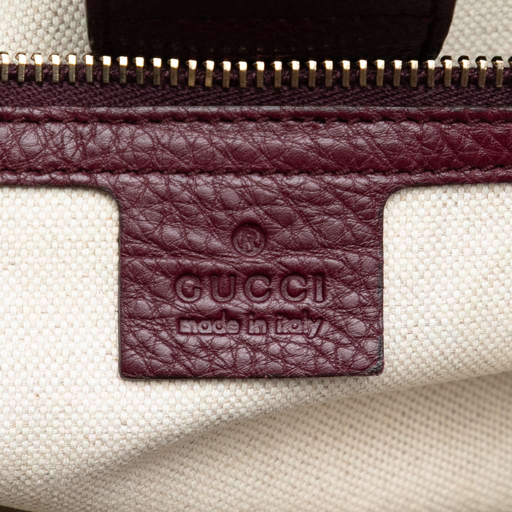 Gucci Medium Calfskin Bamboo Shopper Satchel - 5