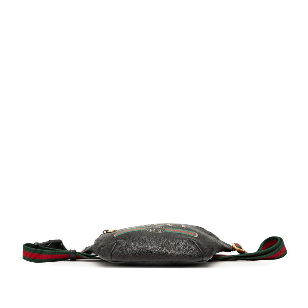 Gucci Small Grained Calfskin Logo Belt Bag - 3