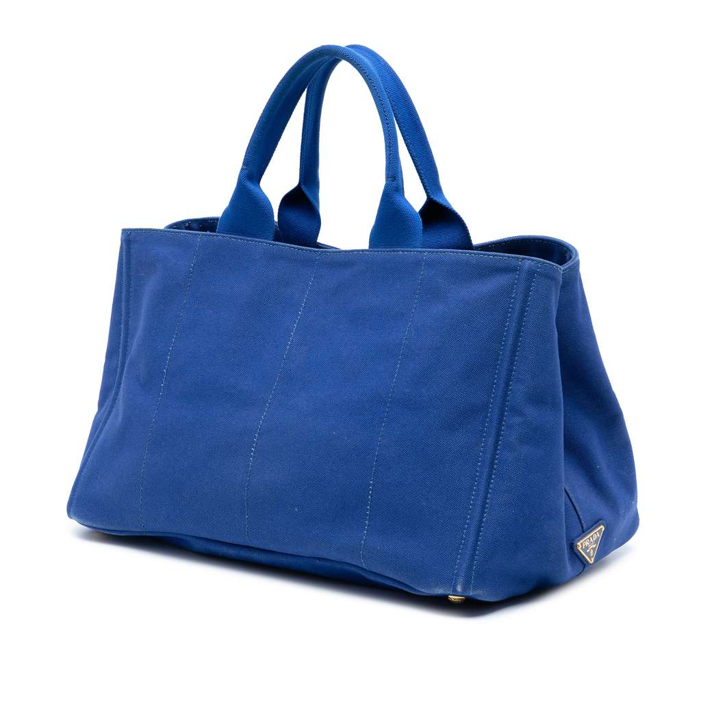 Prada Large Canvas Canapa Logo Satchel - 2