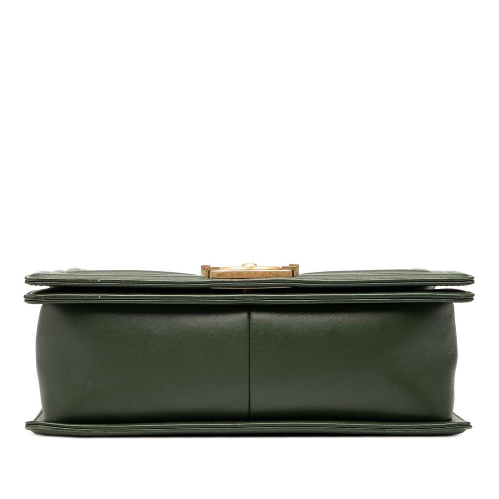 Chanel Old Medium Chevron Lambskin Boy Flap - 3