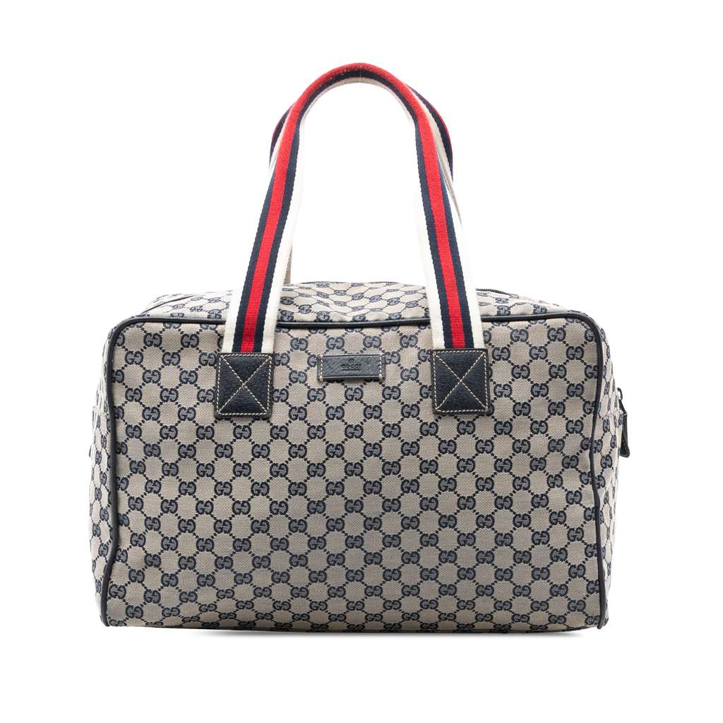 Gucci GG Canvas Web Travel Bag
