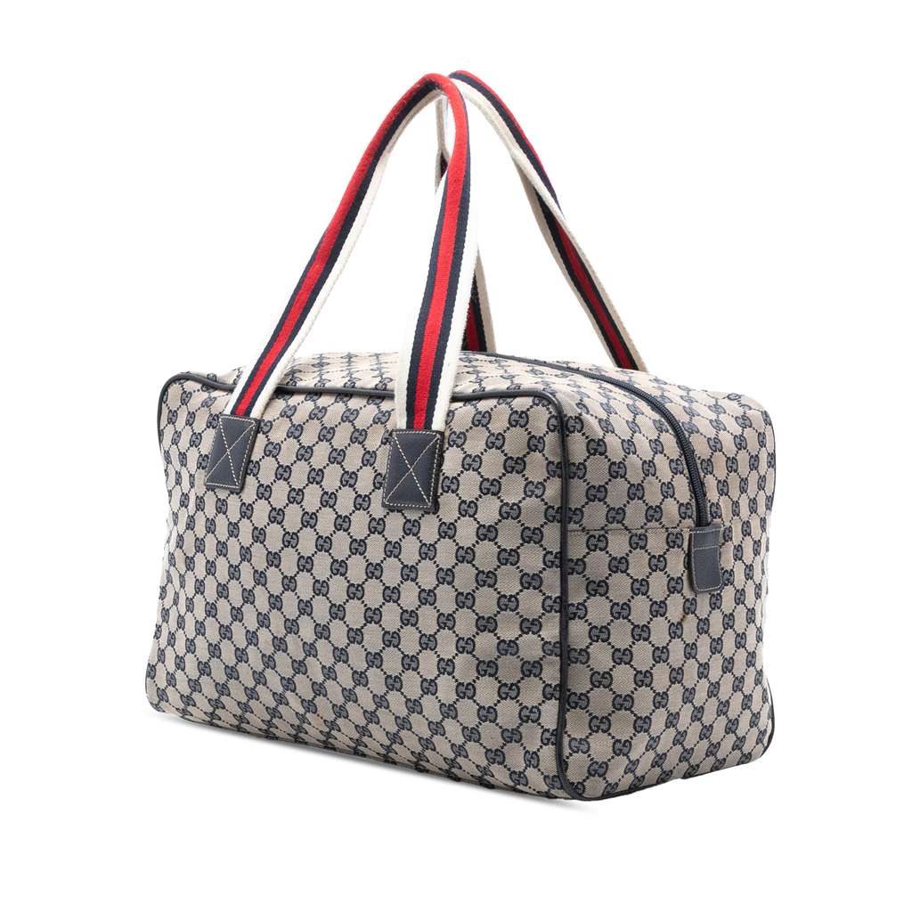 Gucci GG Canvas Web Travel Bag - 2