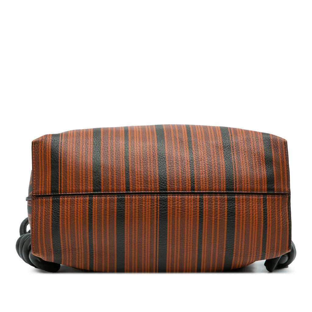Loewe Medium Striped Leather Flamenco Knot Tote - 3