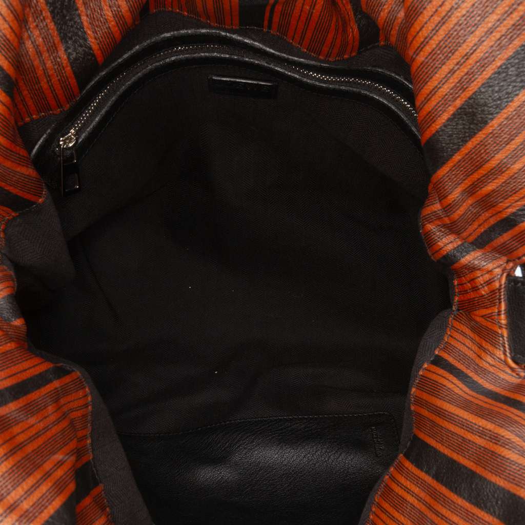 Loewe Medium Striped Leather Flamenco Knot Tote - 4