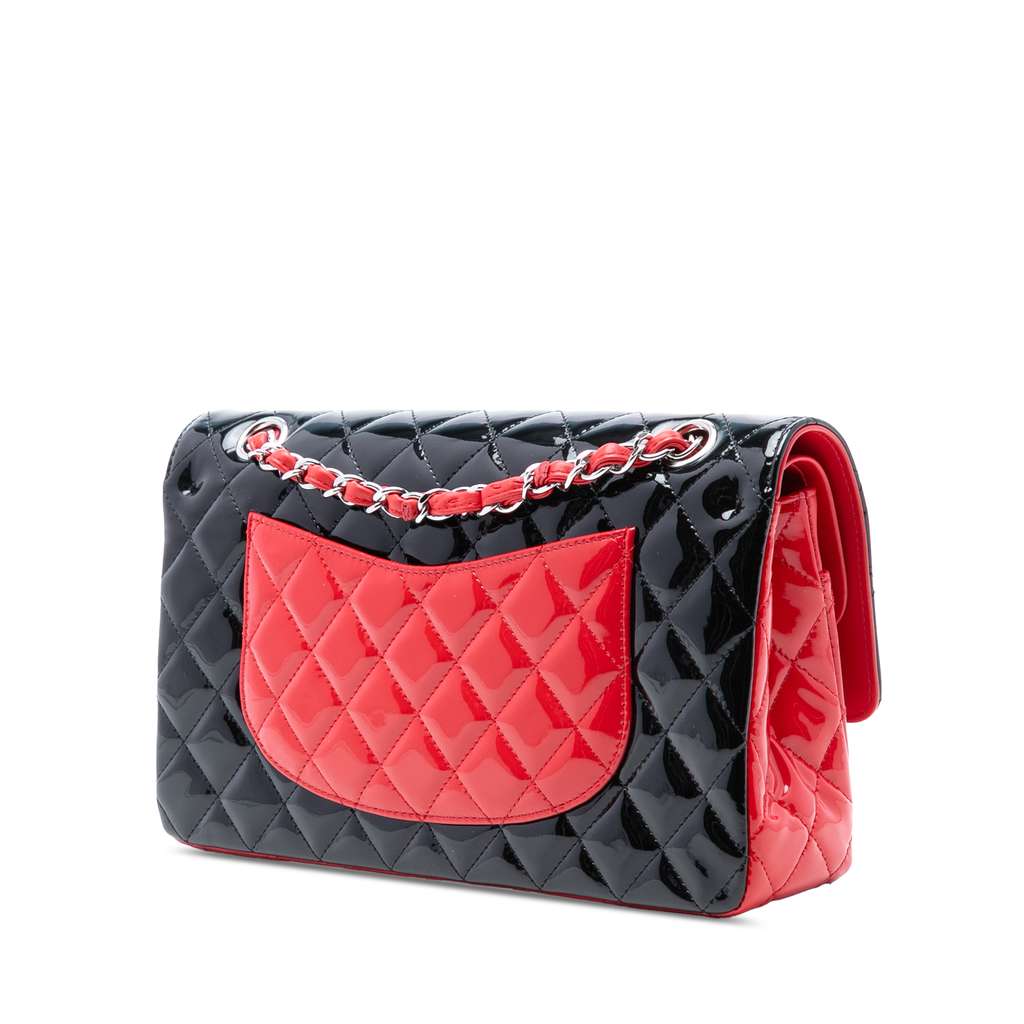 Chanel Medium Classic Bicolor Patent Double Flap - 2