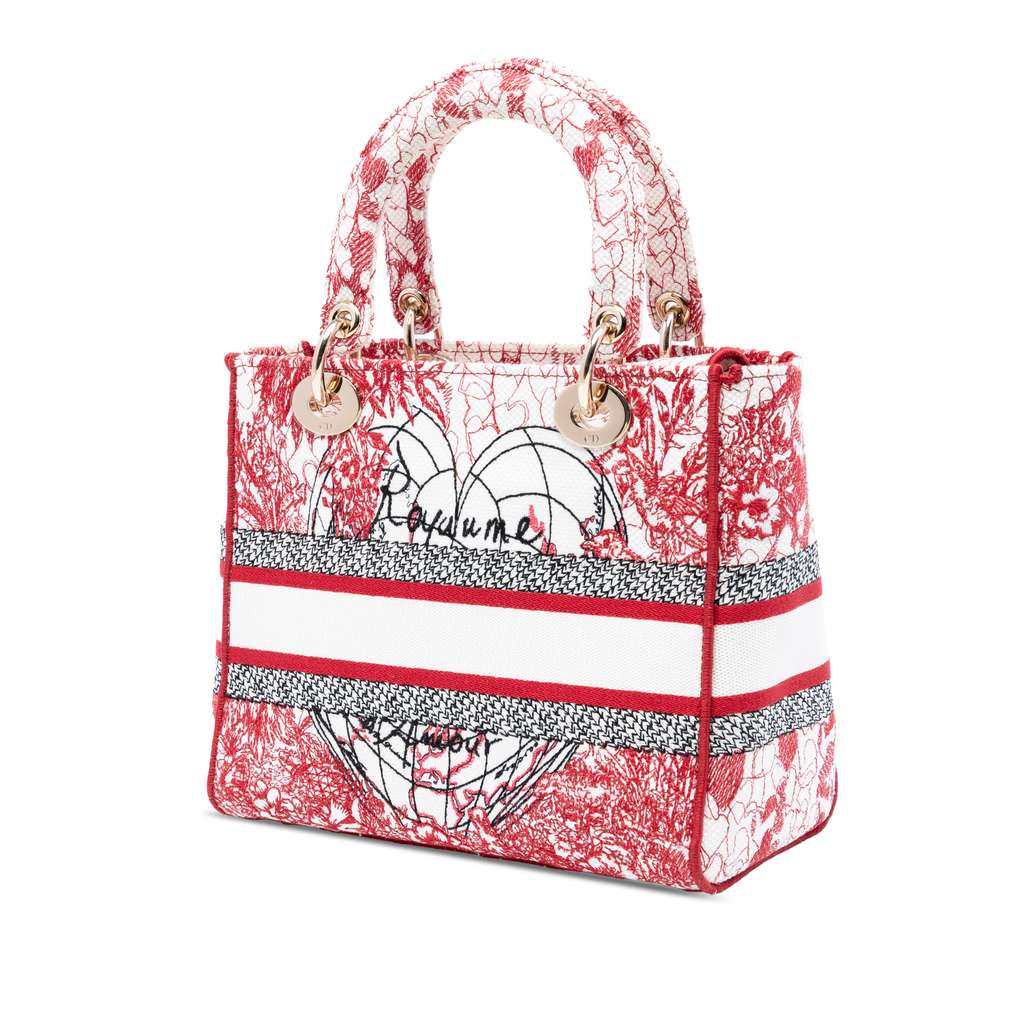 Dior DiorAmour Medium Embroidered Canvas Royale Lady D Lite - 2