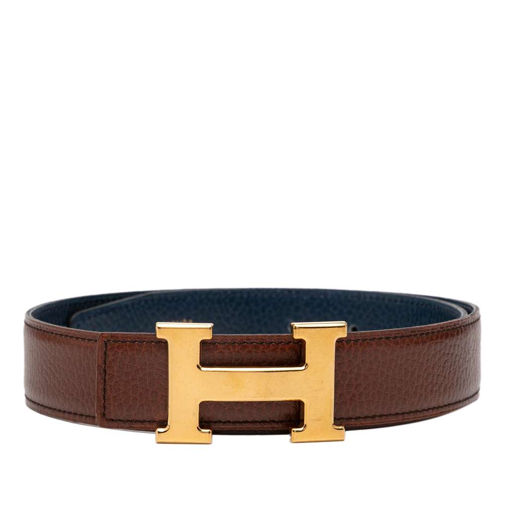 Hermès Togo Constance H Reversible Belt