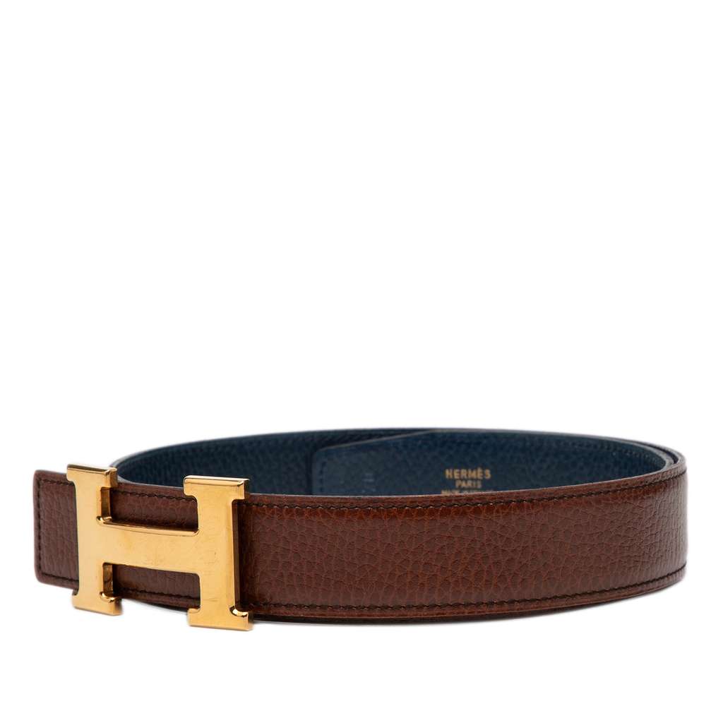 Hermès Togo Constance H Reversible Belt - 2
