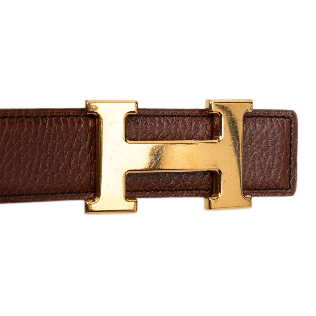 Hermès Togo Constance H Reversible Belt - 5