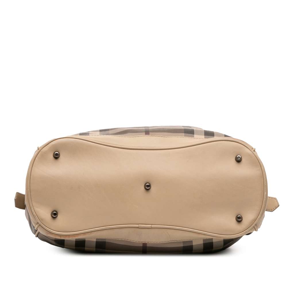 Burberry Medium Smoke Check Coated Canvas Walden Belted Hobo - 3