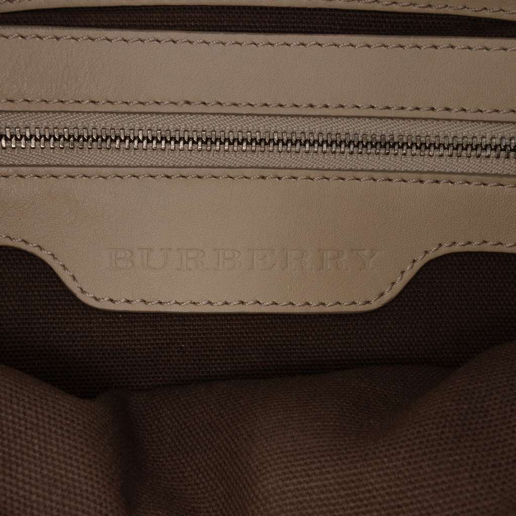 Burberry Medium Smoke Check Coated Canvas Walden Belted Hobo - 5
