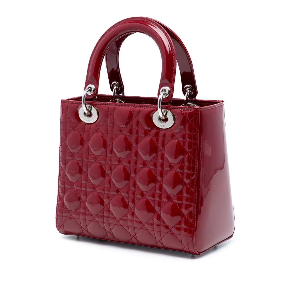 Dior Medium Patent Cannage Lady Dior - 2