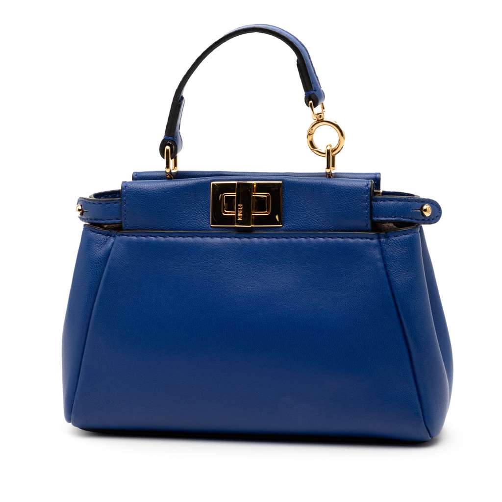 Fendi Micro Shiny Nappa Peekaboo Iconic Satchel - 2