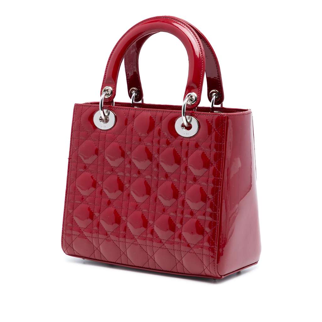 Dior Medium Patent Cannage Lady Dior - 2