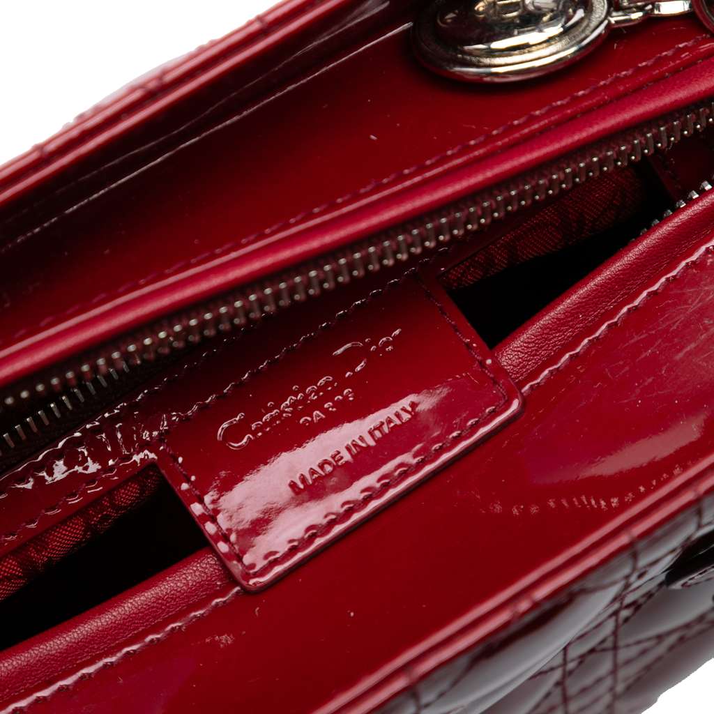 Dior Medium Patent Cannage Lady Dior - 5