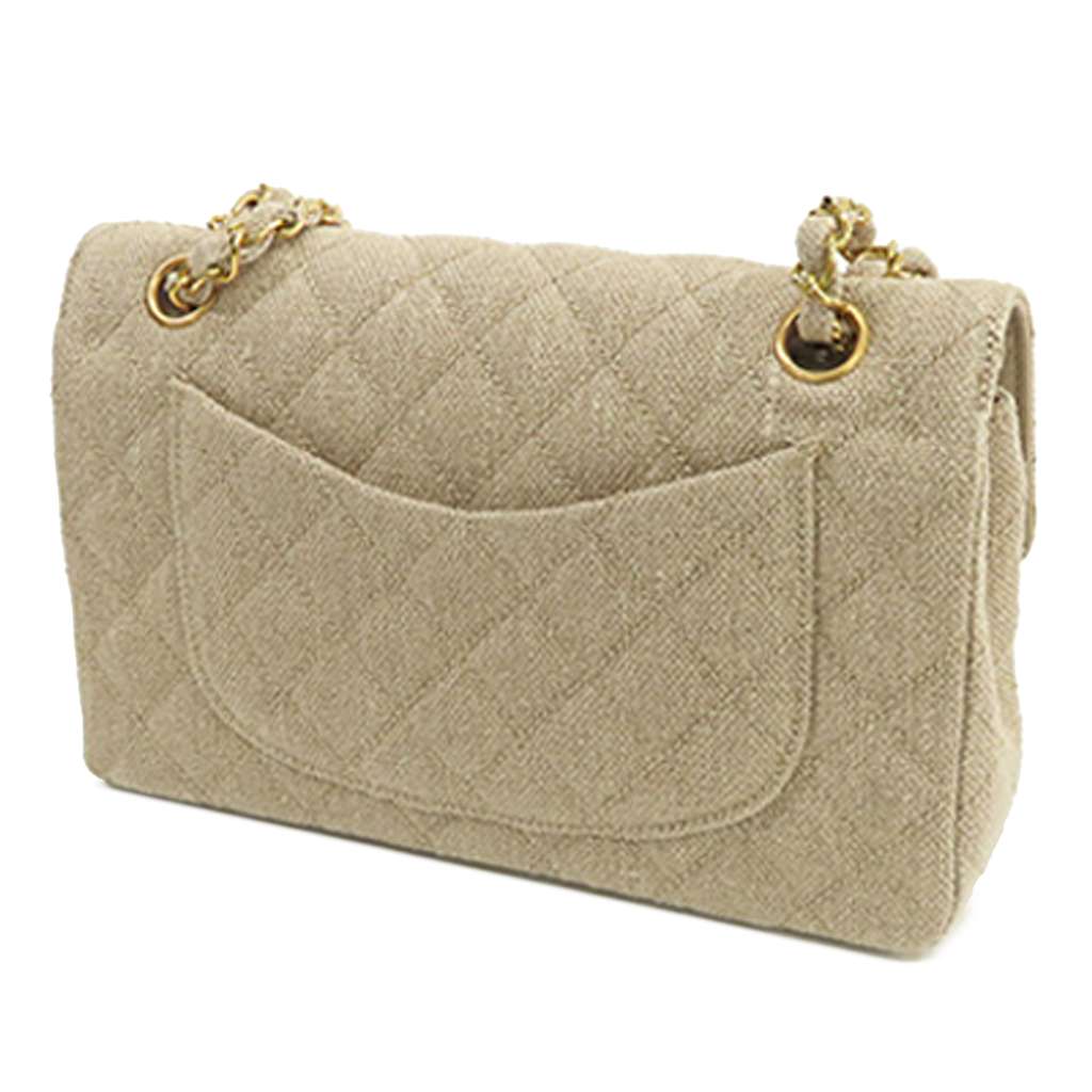 Chanel Small Classic Linen Double Flap - 2