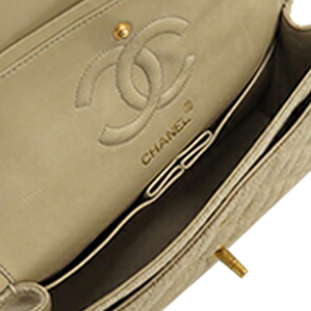 Chanel Small Classic Linen Double Flap - 4