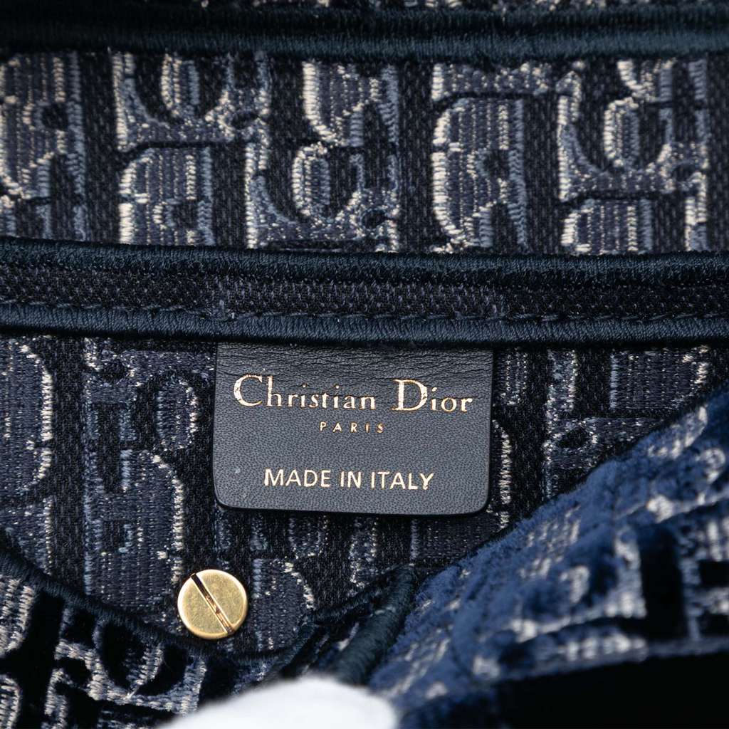 Dior Oblique Embroidered Canvas Saddle Bag - 5