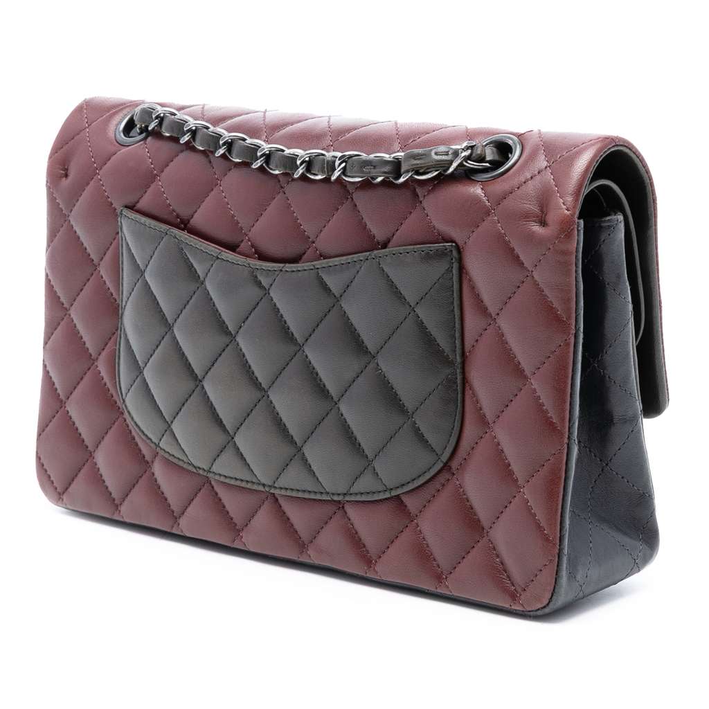 Chanel Medium Classic Tricolor Lambskin Double Flap - 2