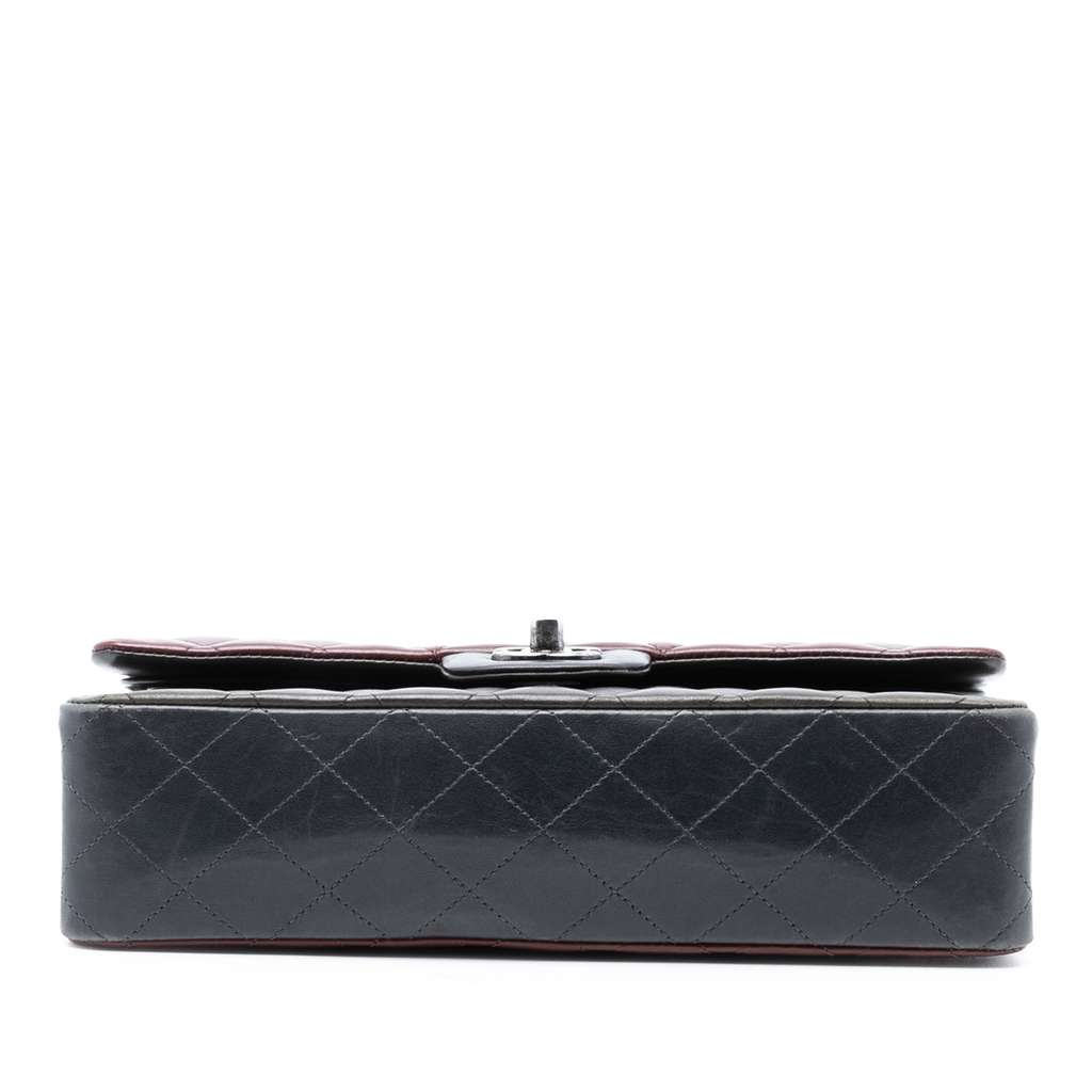 Chanel Medium Classic Tricolor Lambskin Double Flap - 3