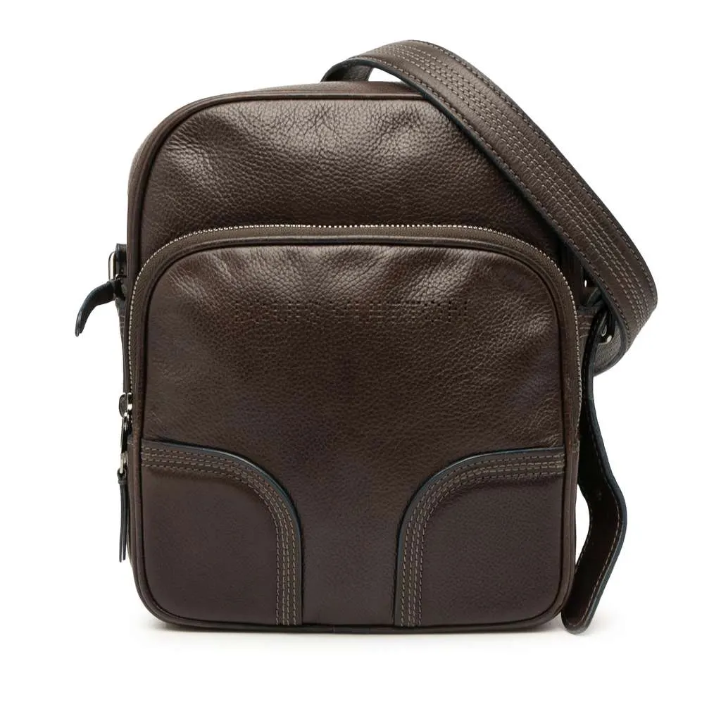 Louis Vuitton Leather Bequia Trotter MM Brown Leather Very good - Front View